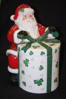 IRISH SANTA COOKIE JAR